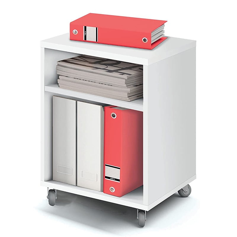 mesa de impresora con ruedas