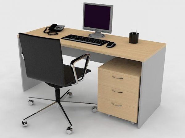 Escritorio ejecutivo secretarial Escritorio lineal móvil