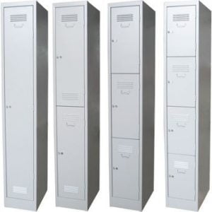 Locker metálico de una a cuatro puertas