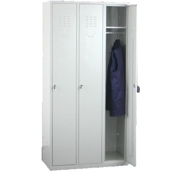 Locker metálico de tres puertas Lockers para Colegios