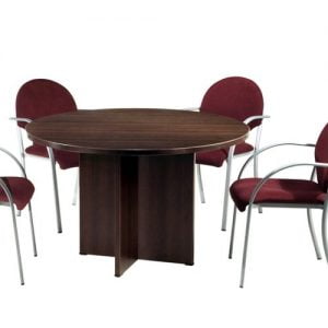 Mesa de reuniones redonda para 4 sillas